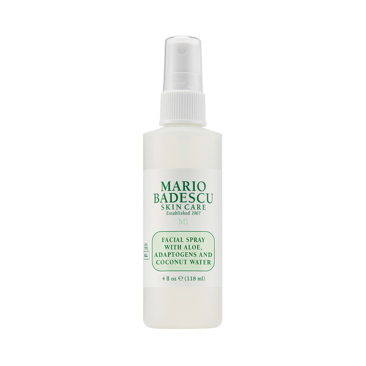 Facial Spray w/ Aloe, Adaptogens & Coconut Water 118 ml